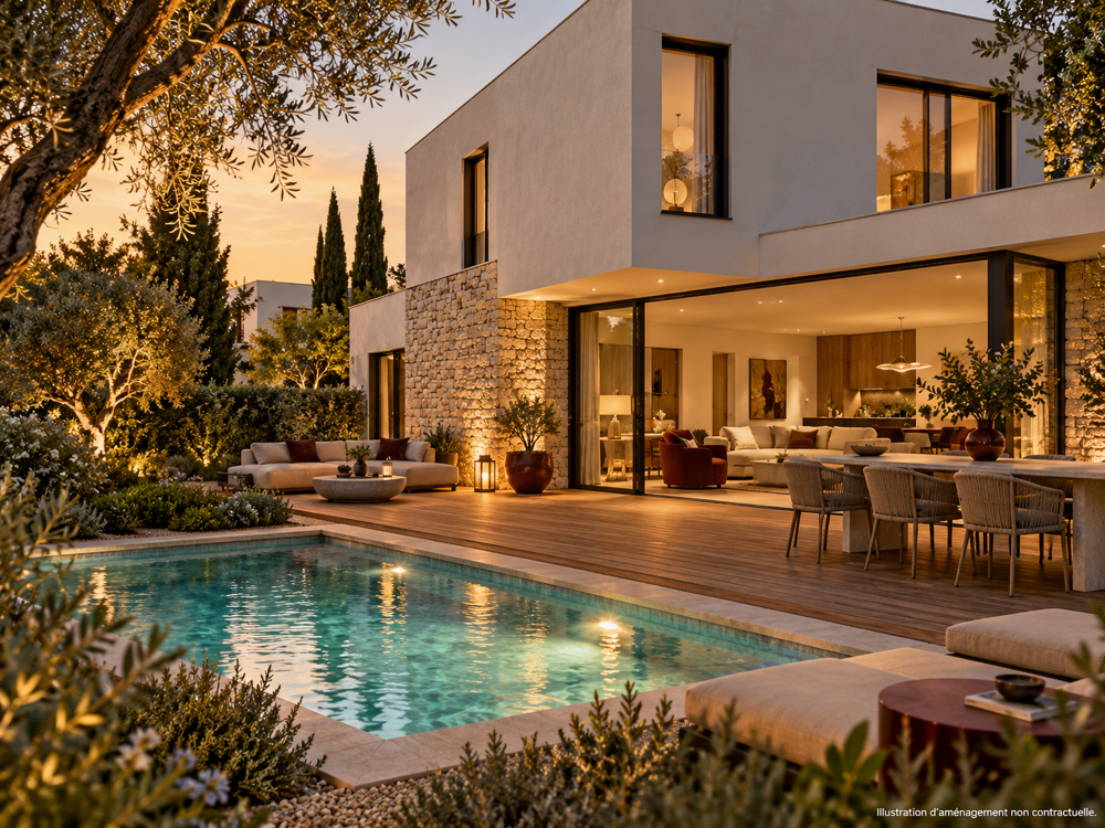 Vente Maison Villa contemporaine d'exception avec jardin paysager et piscine, au cœur d'Aiguelongue Montpellier