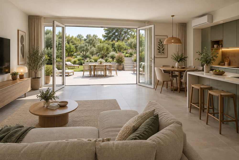 Vente Appartement .ANTIBES - BEAU T3 AVEC 55M² DE TERRASSE ET 150M² DE JARDIN CALME - PARKING Antibes