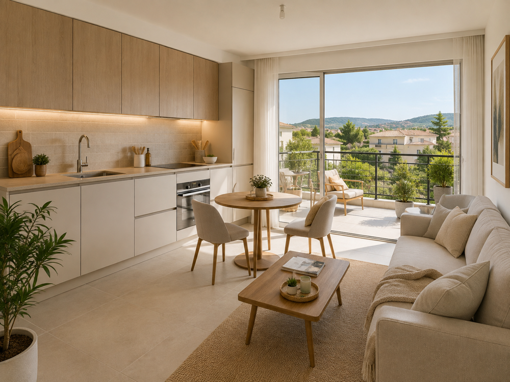 Vente Appartement - LE MUY – MAGNIFIQUE APPARTEMENT T2 AVEC TERRASSE A 500M DU CENTRE VILLE Le muy