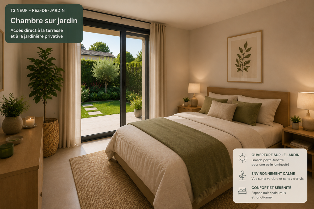 Vente Appartement Aux portes d'Éguilles – T3 neuf avec jardin privé à moins de 300 000 € !!!!! Aix en provence