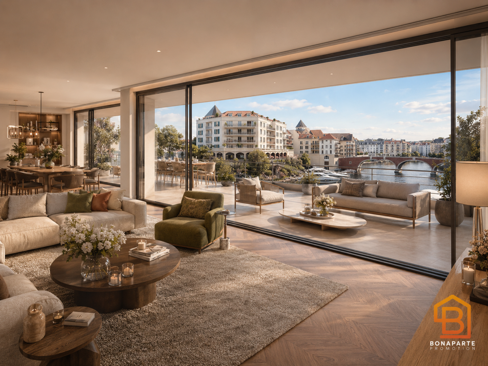RARE À LA MARINA  3P AVEC BALCON DE 13 M²  FRAIS DE NOTAIRE RÉDUITS