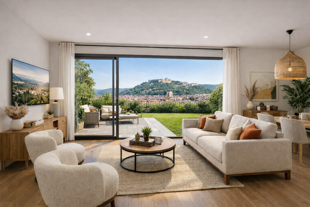 SPACIEUX T4 DE 110 M2 NEUF - VUE PANORAMIQUE CITADELLE - TERRASSE + JARDIN - EXPO SUD
