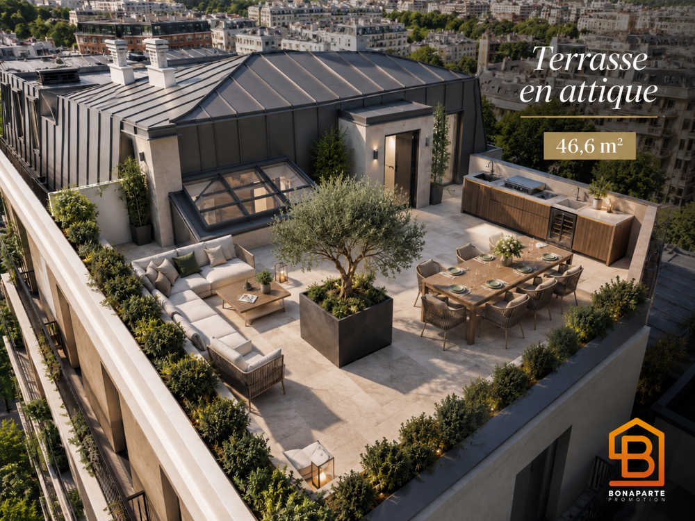 Vente Appartement achat appartement neuf 4 pièces 137m² Boulogne billancourt 92100 dernier etage terrasse de 85m² Boulogne billancourt
