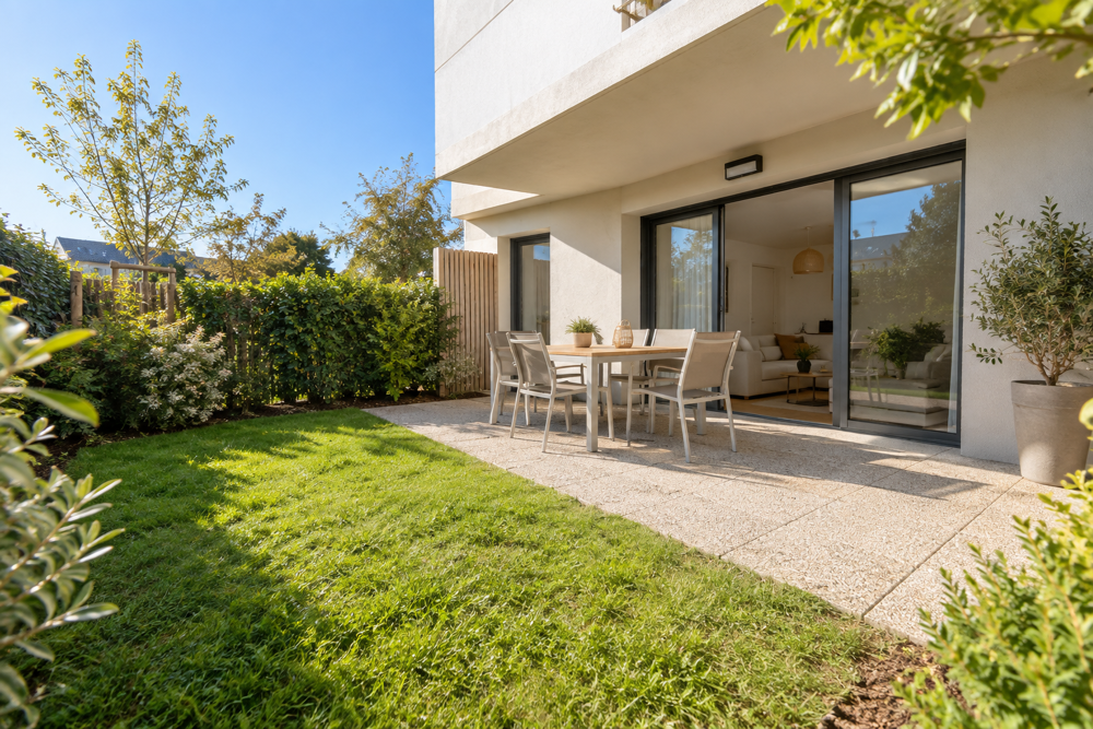 T3 DE 73 M² EN REZ-DE-JARDIN AVEC TERRASSE EST DE 10 M², JARDIN ET PARKING