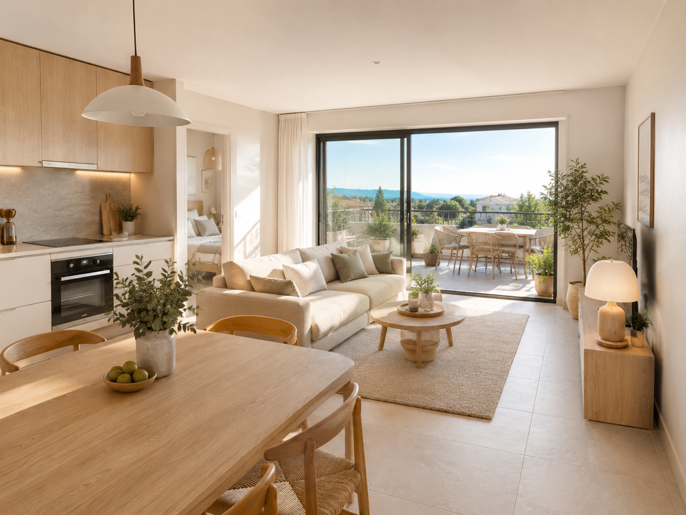 Vente Appartement STE MUSSE – 281 000 € - SUPERBE T3 AVEC GRANDE TERRASSE & PARKING Toulon