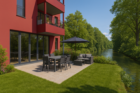   EXCEPTIONNEL : 4p AVEC grande terrasse et La BRUCHE au bout de votre JARDIN !! FRAIS DE NOTAIRE OFFE Appartement - 4 pice(s) - 85 m