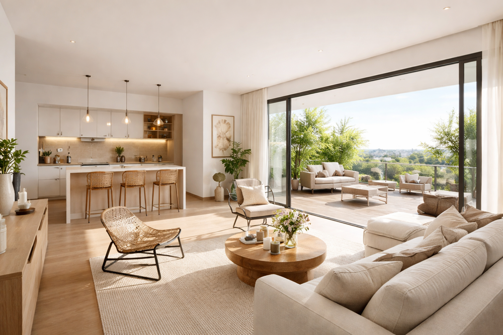 DUPLEX DERNIER ETAGE - GRAND T4 de 95m² avec terrasse de 20m²