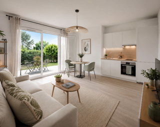Vente Appartement studio neuf avec terrasse et jardin de 32 m² Saint-herblain