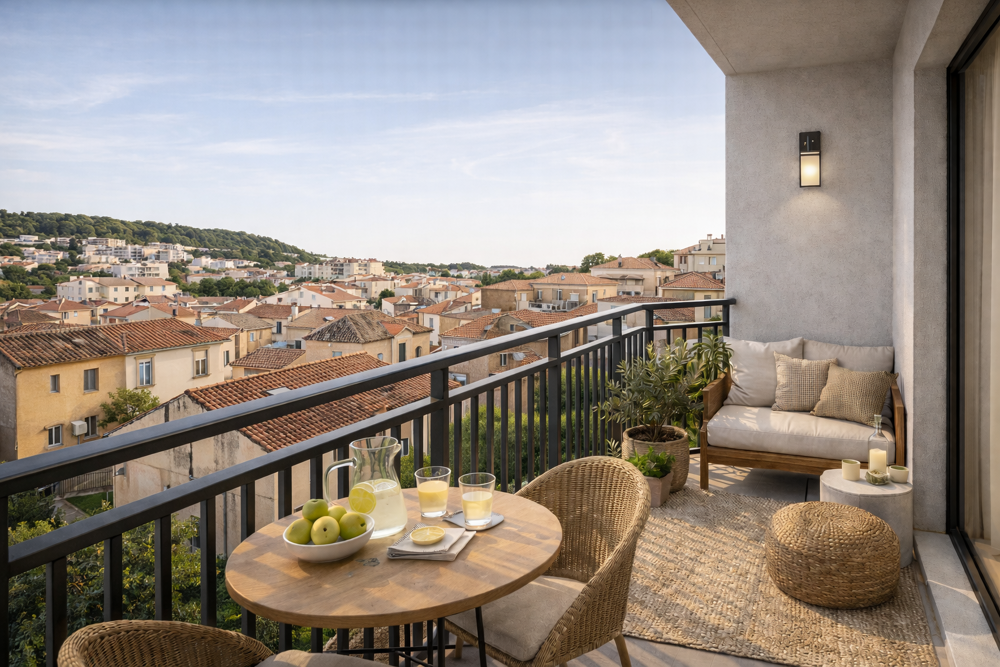 UNE VUE DÉGAGÉE POUR CE T2 AU COEUR DE LA CIOTAT !