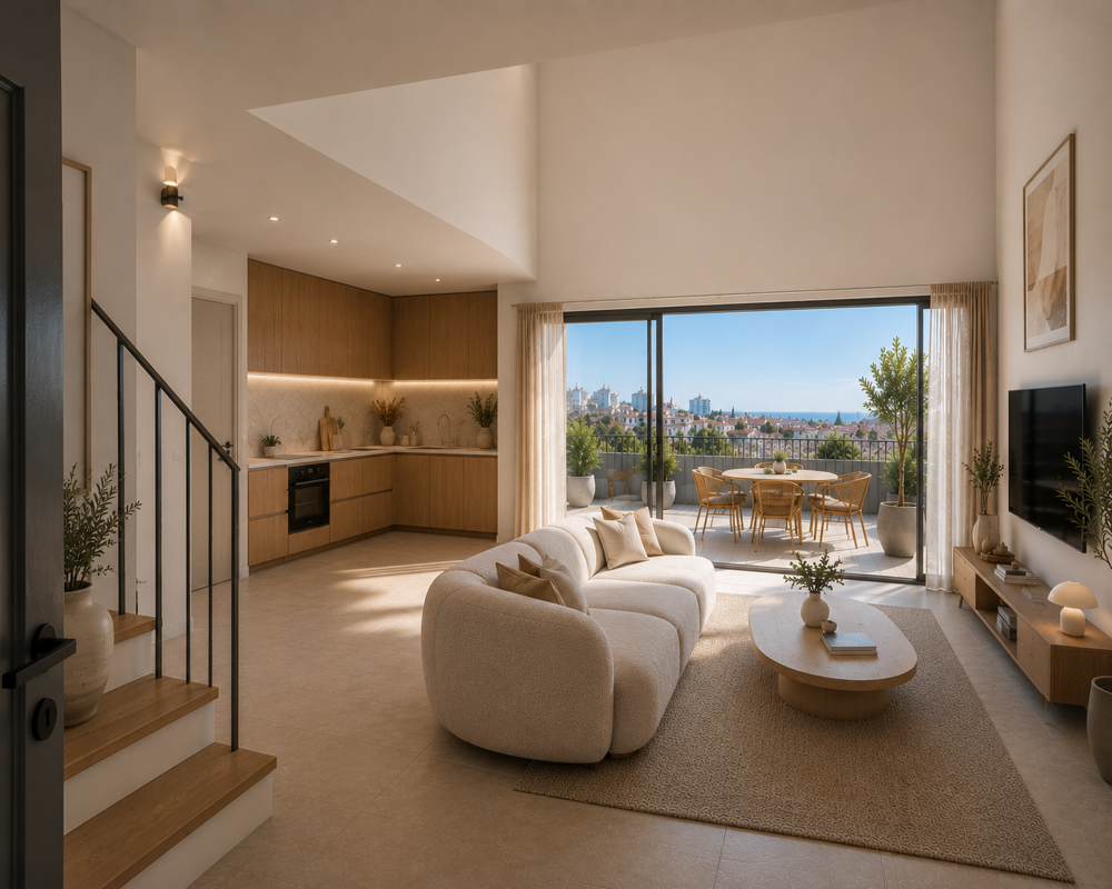 *Splendide 3 pièces en duplex aux plaines avec aperçu mer
