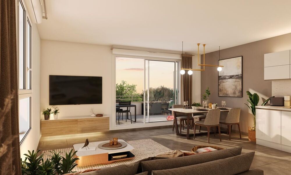 Vente Appartement RESIDENCE INTIMISTE : MAGNIFIQUE 3 PIECES DE 70M² D'ANGLE EN DERNIER ETAGE, VUE DEGAGEE Antibes