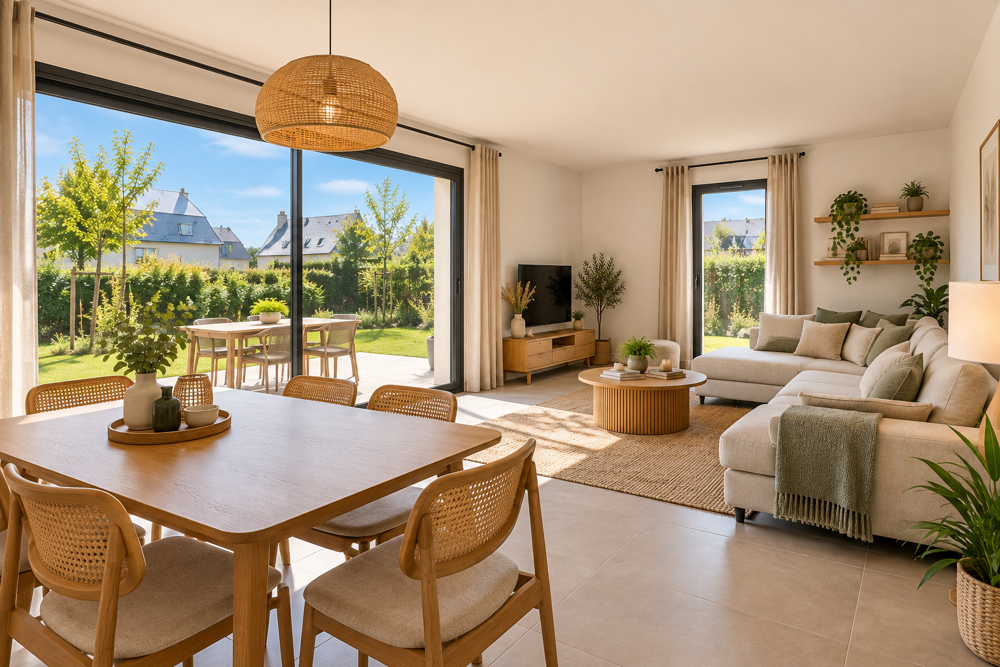 Vente Appartement T4 DE 89 M² AVEC JARDIN DE 206 M², TERRASSE ET GARAGE Theix-noyalo