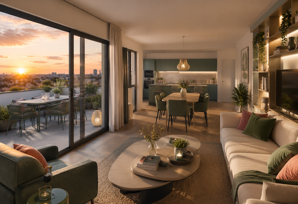 Vente Appartement AU HUITIEME CIEL DE SAINT-HELIER Rennes
