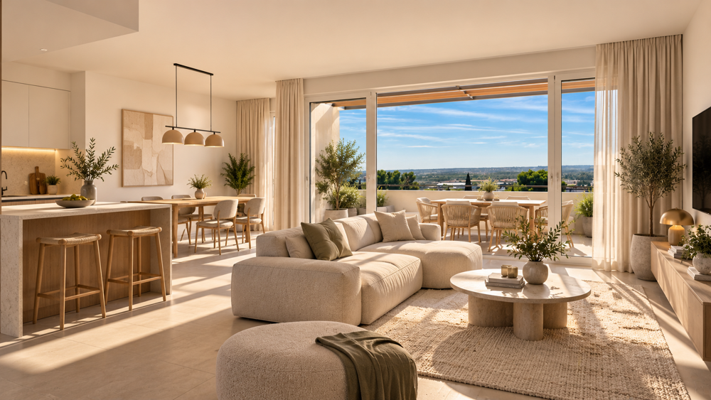 Vente Appartement 3 CHAMBRES EN DERNIER ÉTAGE, VUE EXCEPTIONNELLE, TERRASSE DE 15 M² – LIVRAISON DÉBUT 2027 Nîmes