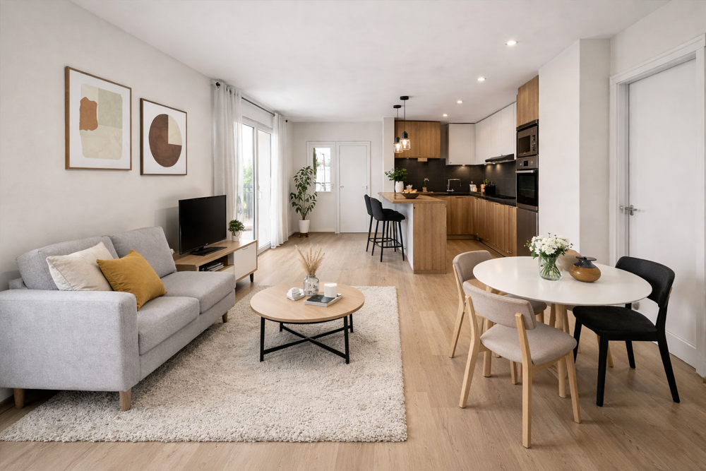 OPPORTUNITÉ au Coeur du Village ! GRAND Type 3 avec 46 m2 D'extérieur !