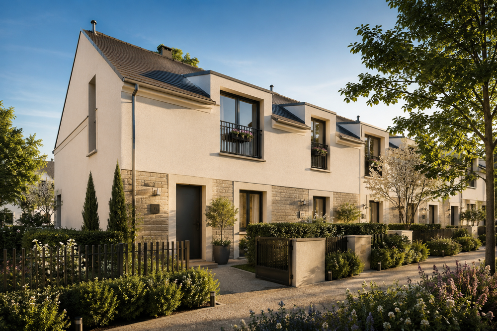 DUPLEX / MAISON DE VILLE NEUVE 4 PIÈCES AVEC JARDIN ET TERRASSE  DISPONIBLE AUTOMNE 2026
