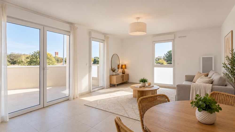 Vente Appartement T3 livré avec grand balcon à 5min des plages Vic-la-gardiole