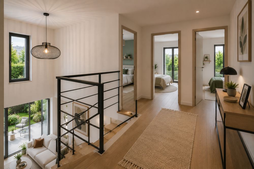 Les volumes d'une maison aux portes de Paris - T5 Duplex