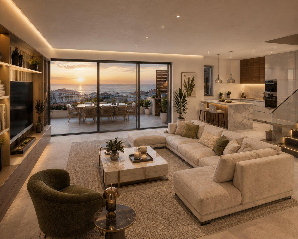 Vente Appartement RETOUR DE LOT : EXCEPTIONNEL DUPLEX EN DERNIER ETAGE AVEC TERRASSES VUE MER - JACCUZZI Antibes