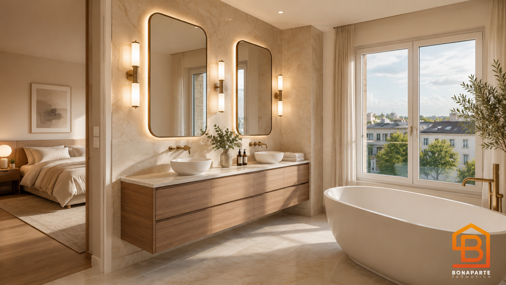 Vente Appartement Grand 2 pièces 57M² au dernier étage avec  terrasse 23M² vue parc & Seine Cormeilles en parisis