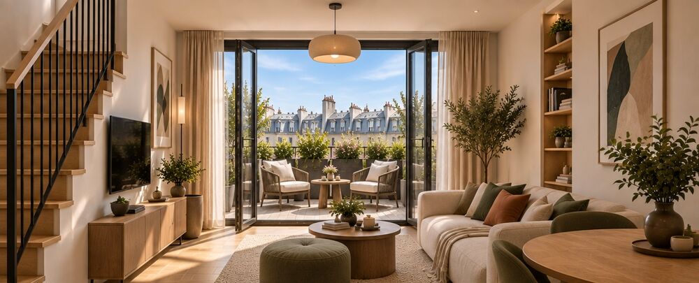 Vente Appartement UN 2 PIÈCES PARISIEN QUI NE RESSEMBLE PAS AUX AUTRES – TERRASSE ET BEAUX VOLUMES Paris 15