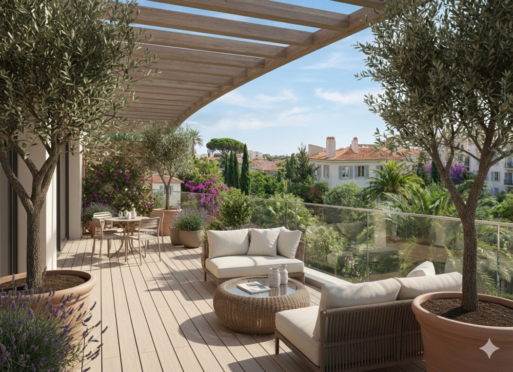 Vente Appartement SUPERBE OPPORTUNITE A 100M DES PLAGES, T4 TRAVERSANT EN DERNIER ETAGE PLEIN SUD Frejus