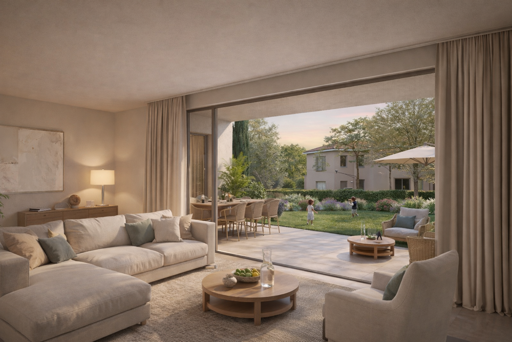 Vente Appartement CELONY - AU CALME 4P DE 85M² AVEC GRAND JARDIN 500M² SANS VIS A VIS Aix en provence