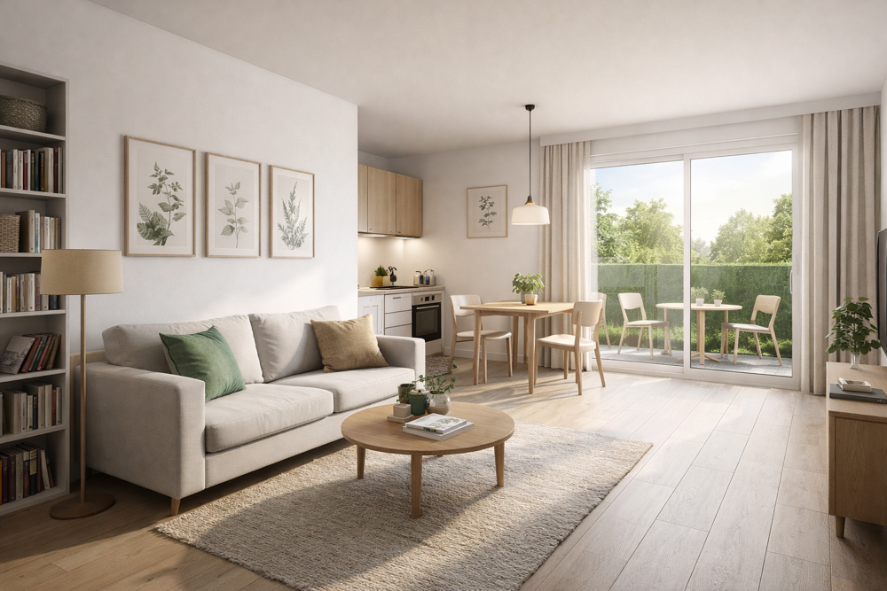 Strasbourg  Route des Romains | Studio avec terrasse et jardin privatif