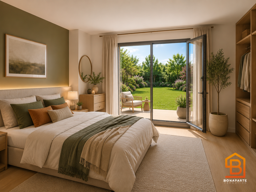 ACHAT APPARTEMENT 4 PIECES EN REZ DE JARDIN AVEC JARDIN 200M² A 4 MINUTES DU TRAM T2
