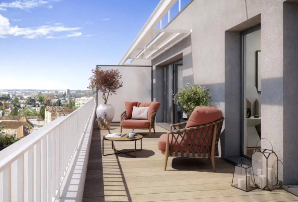 Vente Appartement GRAND 3 Pièces TRAVERSANT  - MÉTRO Jean Jaurès – Terrasse & Vue Parc Lyon 7