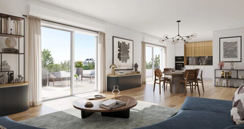   SEJOUR TRES SPACIEUX ! EXPOSITION SUD OUEST AVEC BELLE TERRASSE ! HYPER LUMINEUX ! Appartement - 3 pice(s) - 63 m