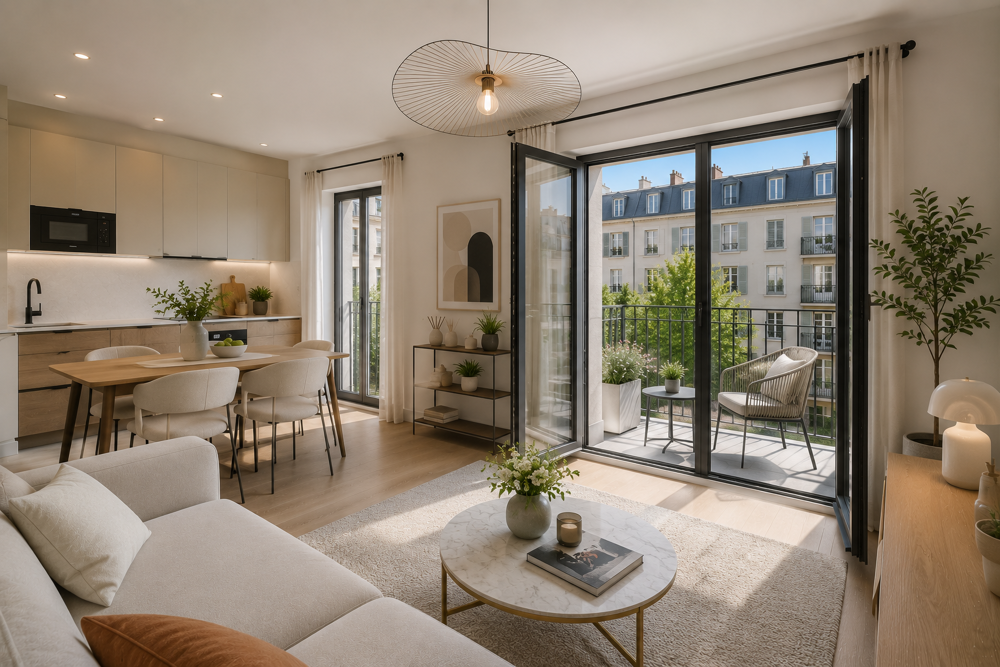 RETOUR DE LOT - TVA 5,5 % - T2 40m² - BALCON PARKING