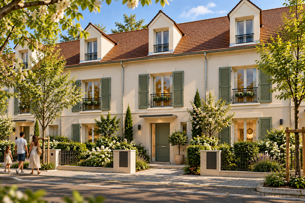 Maison 5 pièces neuve - 2 Parkings - JARDIN SUD-EST