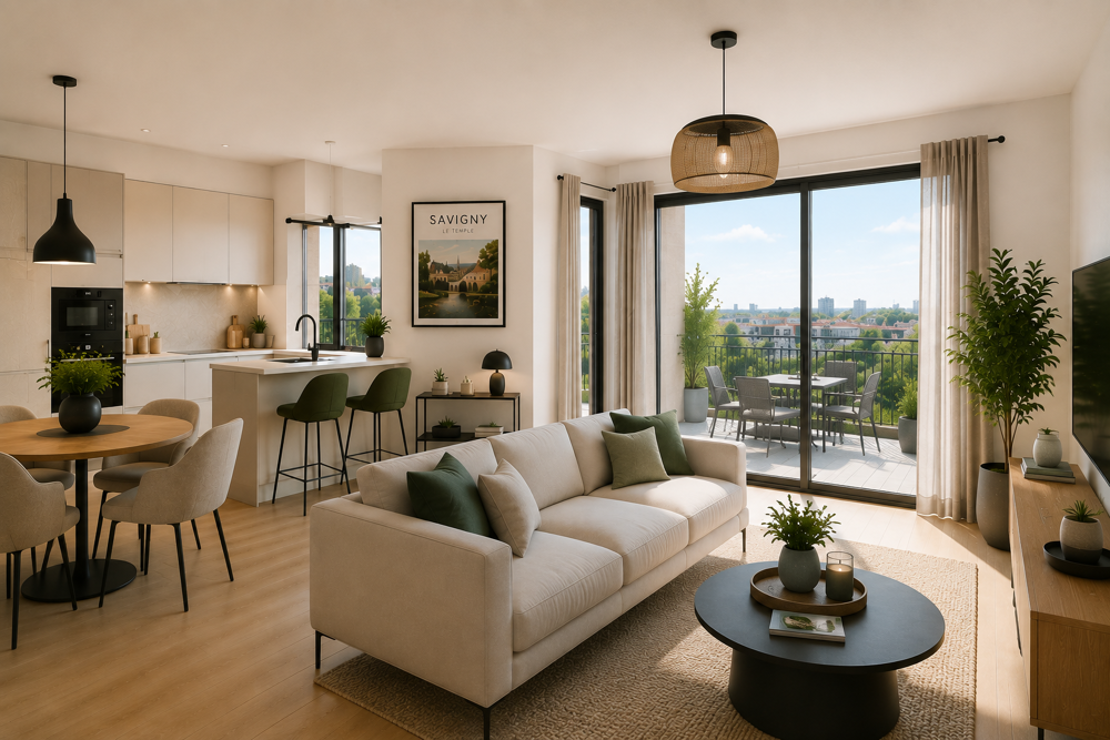 Vente Appartement SAVIGNY-LE-TEMPLE – MAGNIFIQUE 3 PIÈCES AVEC BALCON À DEUX PAS DES COMMODITÉS Savigny le temple