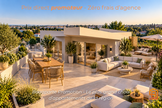 Vente Appartement EXCEPTIONNEL T4 DUPLEX EN DERNIER ÉTAGE AVEC 96 M² DE TERRASSES Castelnau le lez