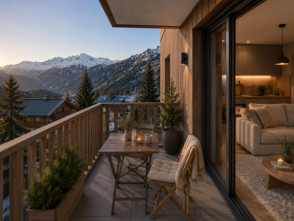 2 pièces avec cabine et balcon au pied des commerces et remontées !