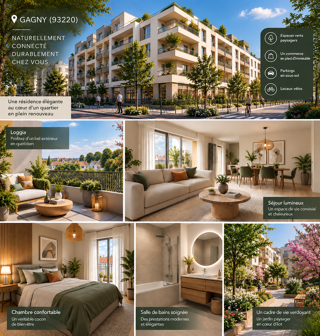 Appartement 3 pièces 68 m² · à Gagny · 68 m² · 250 000 €