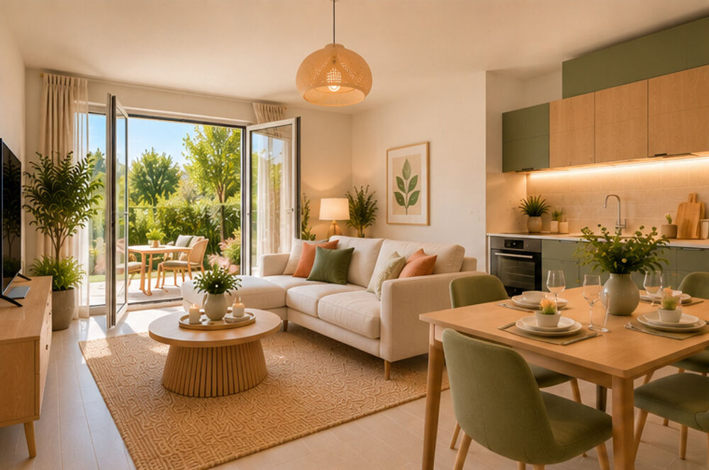 Vente Appartement NANTES ERDRE – T3 NEUF DE 70 M² AVEC GRAND JARDIN PRIVATIF ET TERRASSE Nantes