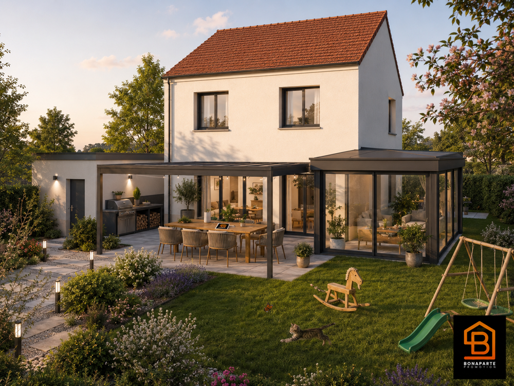 Vente Maison SABLONS : maison 3 pièces neuve avec jardin et deux parkings Compiegne