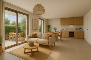  Appartement  vendre 2 pices 