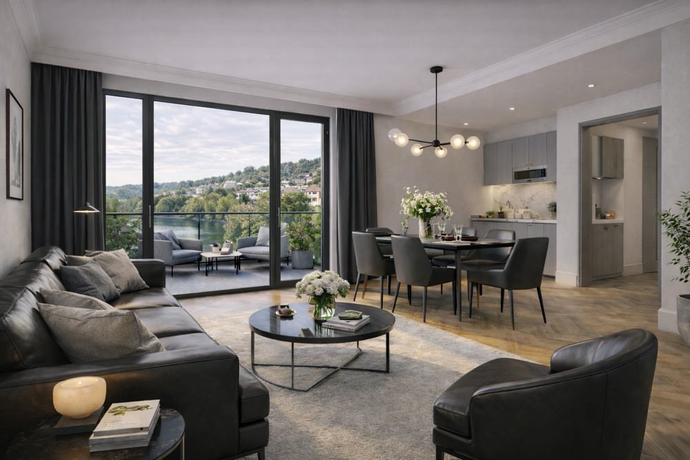 4 pièces avec terrasse - disponible immédiatement Proche centre-ville et commerces