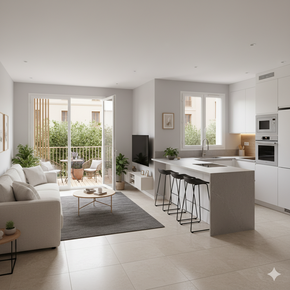 Vente Appartement FONCTIONNEL 3P AVEC EXTERIEUR ET DOUBLE EXPOSITION Cagnes sur mer