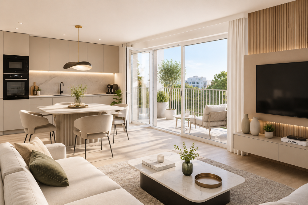 Vente Appartement RARE À STRASBOURG – T3 NEUF AVEC GRAND BALCON DANS UNE RÉSIDENCE CONTEMPORAINE Strasbourg