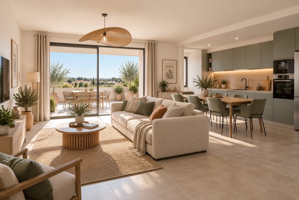 Vente Appartement -APPARTEMENT 3 PIECES AVEC GRANDE TERRASSE ET BOX Gardanne