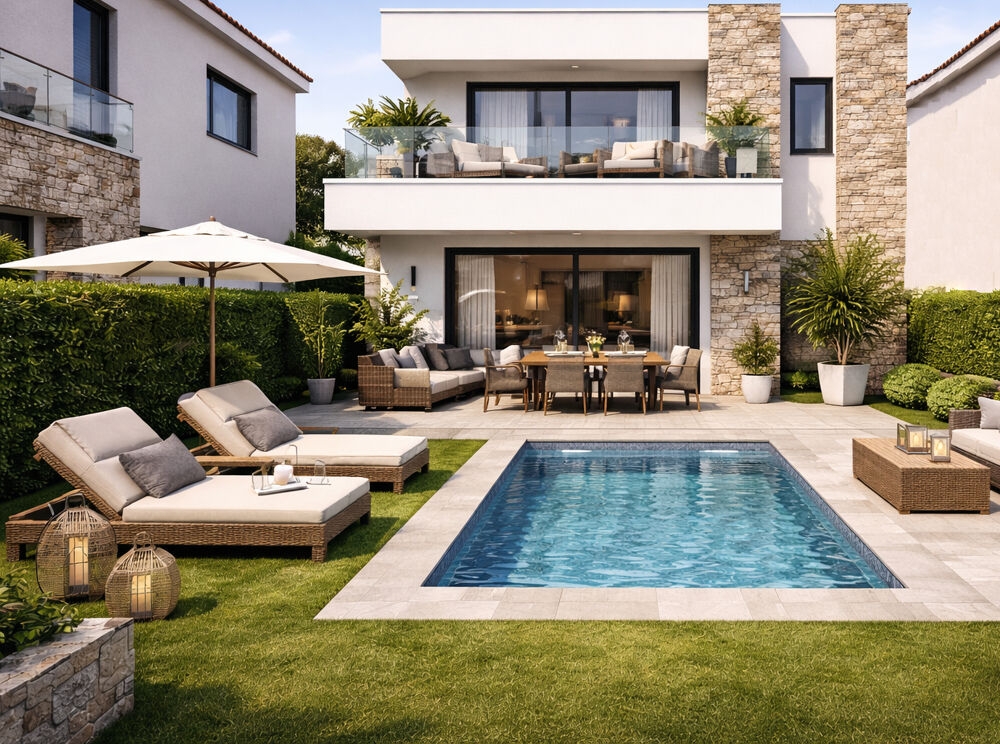 Vente Appartement A CAGNES-SUR-MER SECTEUR PRISE - VILLA MODERNE AVEC PISCINE DE 100M2 EN DUPLEX ET BEAU JARDIN St laurent du var