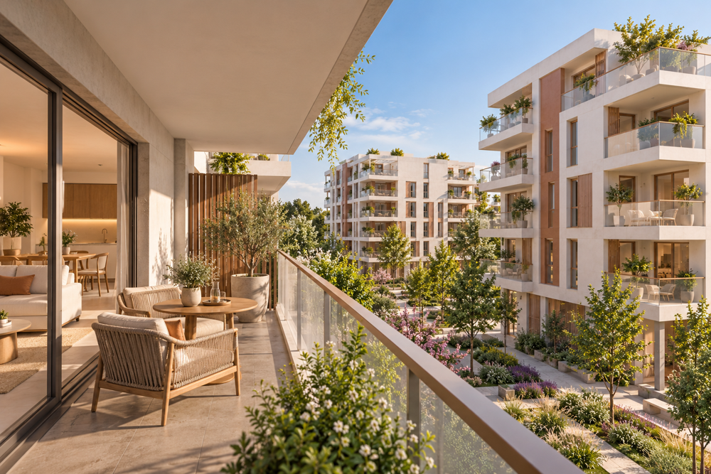Vente Appartement MONTPELLIER – T2 NEUF AVEC TERRASSE – TVA 5,5 % Montpellier