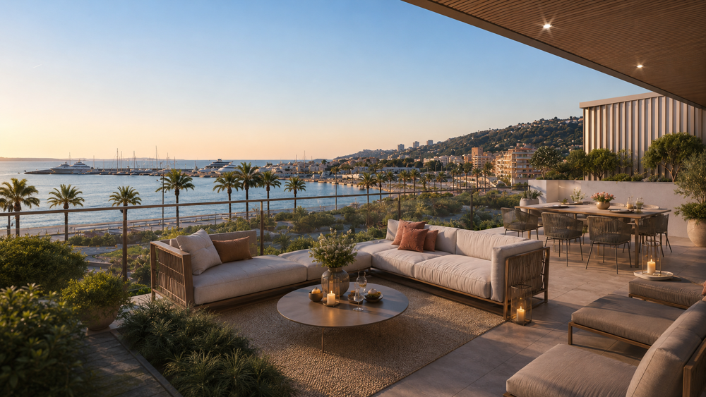 UNIQUE GOLFE-JUAN UN PENTHOUSE 6 PIECES DE 200 M² FACE A LA MER AVEC ROOFTOP