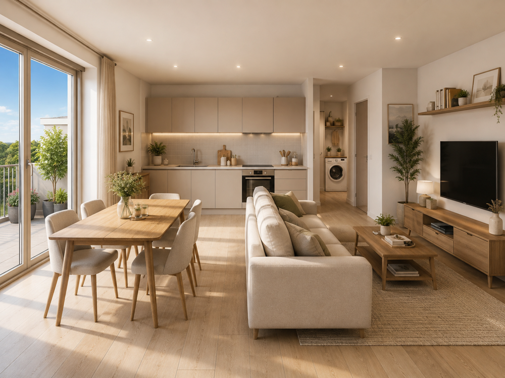 T4 FAMILIAL DE 85 M² AVEC GRAND BALCON  WASSELONNE