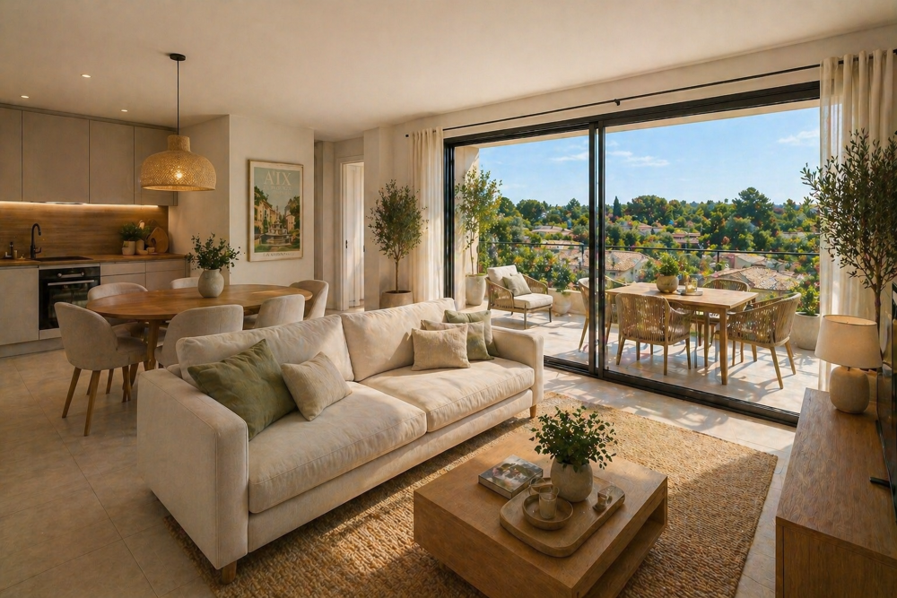 Vente Appartement Appartement T3 avec terrasse plein sud quartier La Torse/Saint Jerome Aix en provence