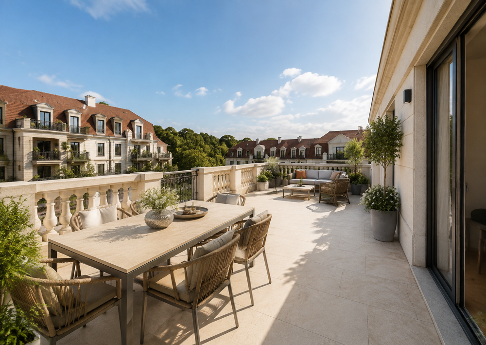 Vente Appartement MAGNIFIQUE T5 NEUF – 112 M2 – BALCON 30 M2- TRAM 6 et 10 Le plessis robinson
